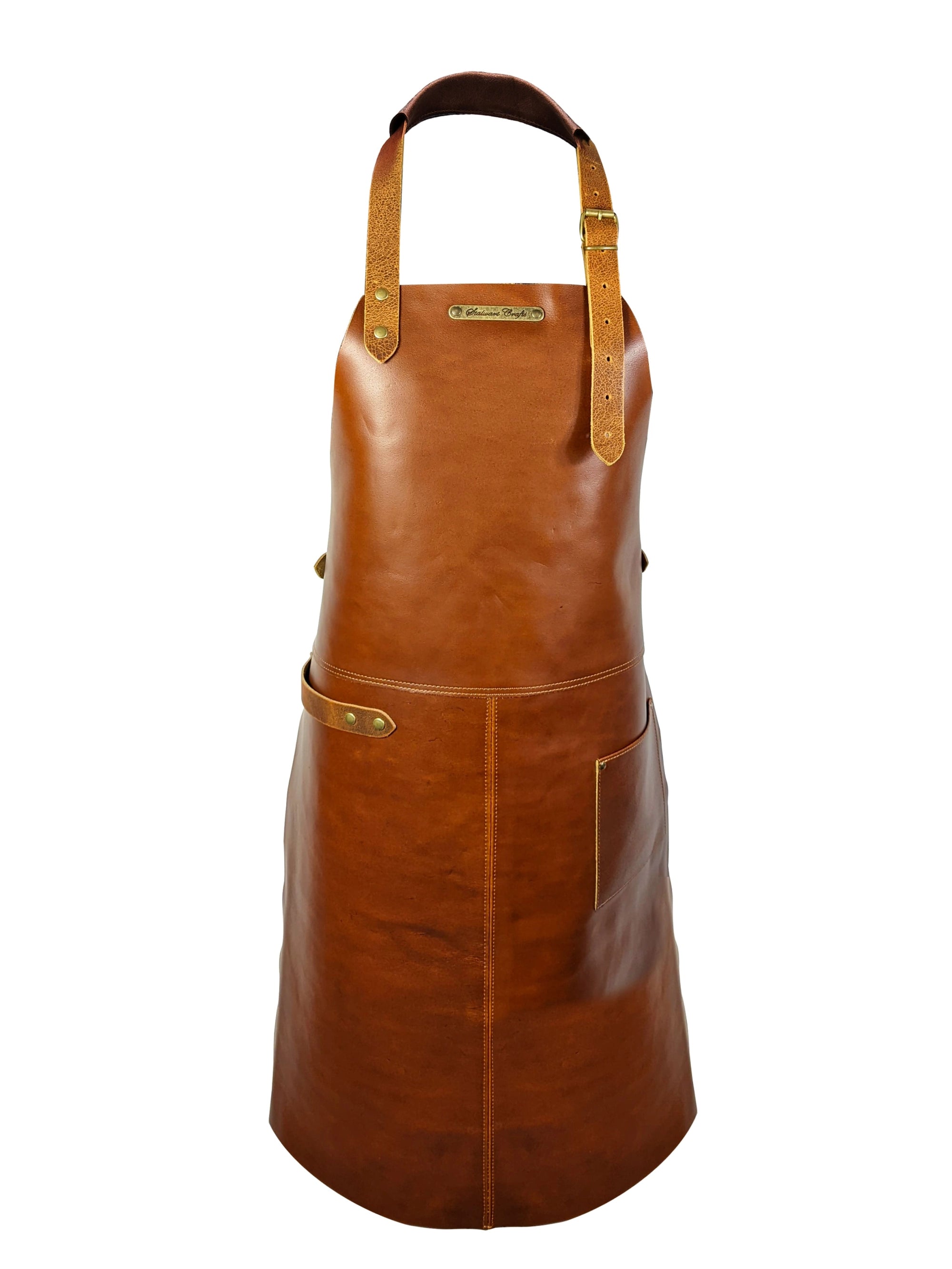Leather Apron Classic Whiskey Rustic by Handcrafted Leather Aprons -  ChefsCotton