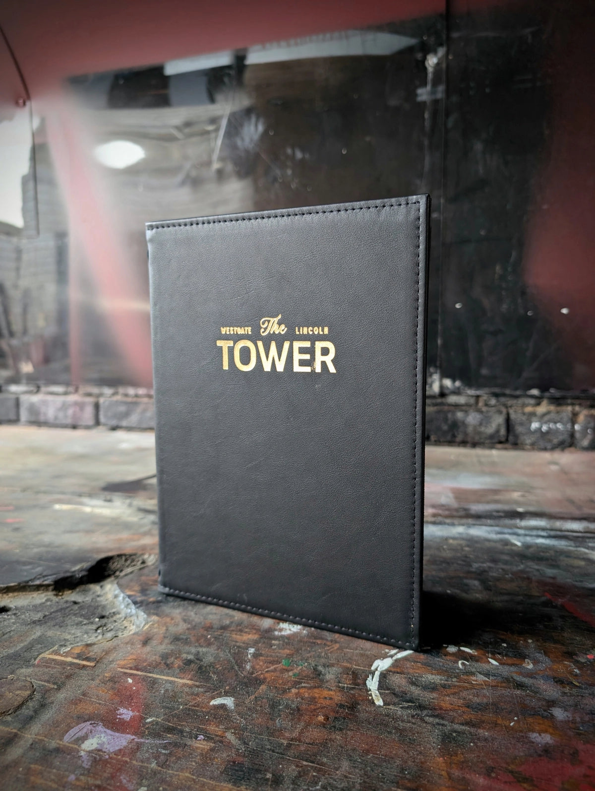 Leather Menu Cover Deluxe Hardcover Style
