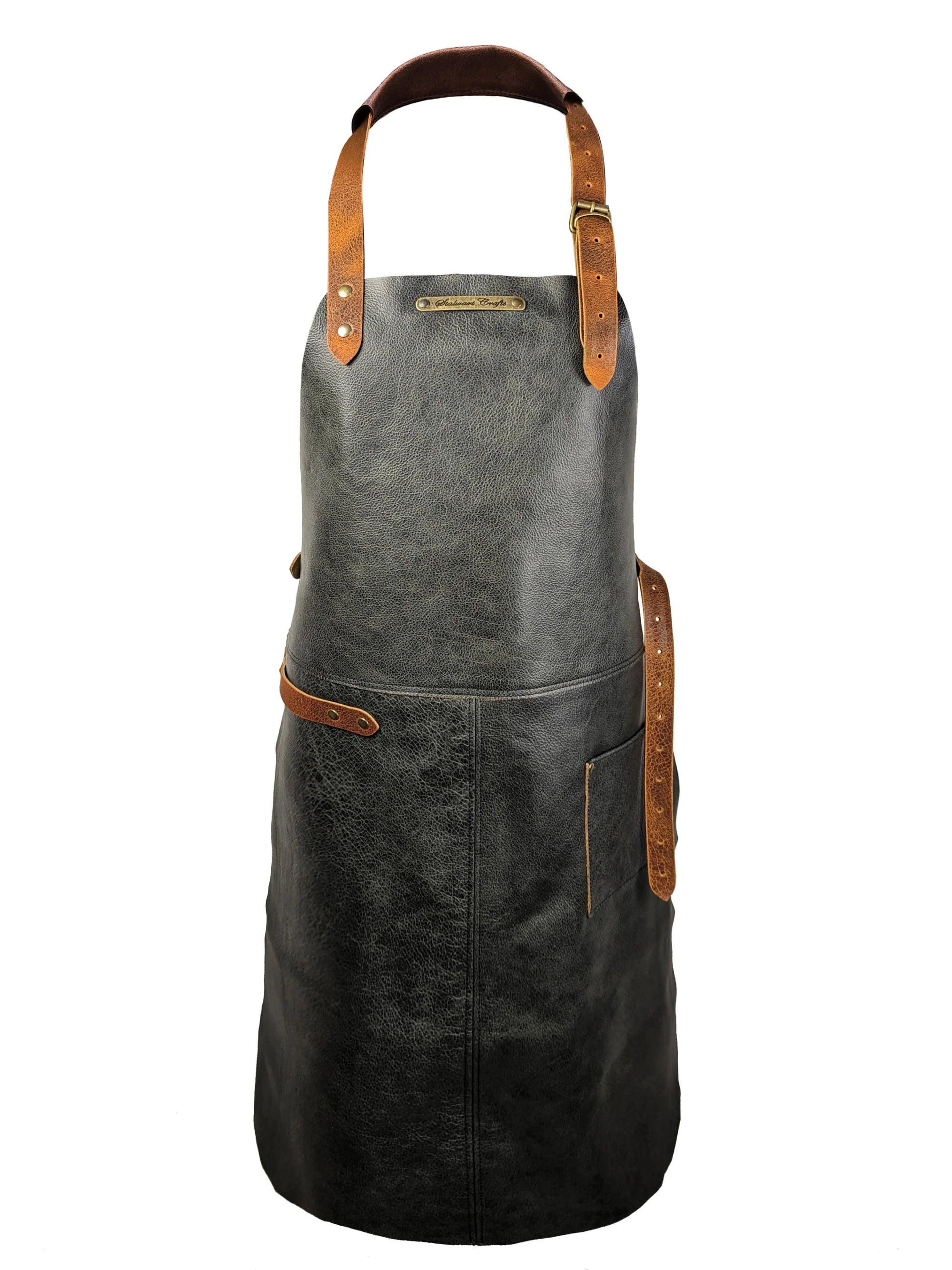 Leather Apron Classic Black Deluxe by Professional -  ChefsCotton