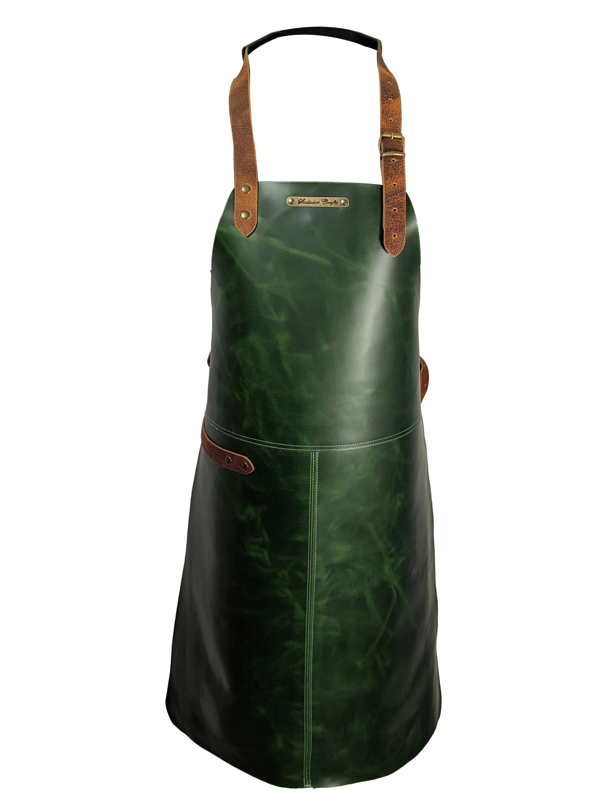 Leather Apron Classic Green Rustic by Professional -  ChefsCotton