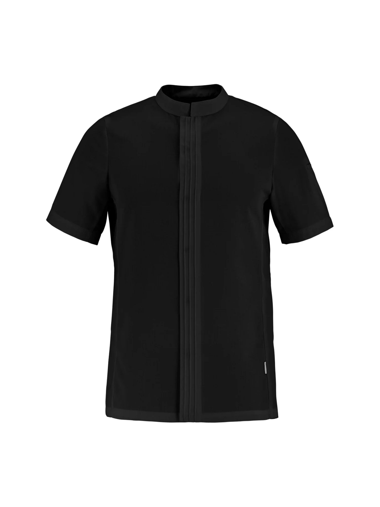 Men's Short-Sleeved Chef Jacket Cristal Pi Black by LaFont -  ChefsCotton