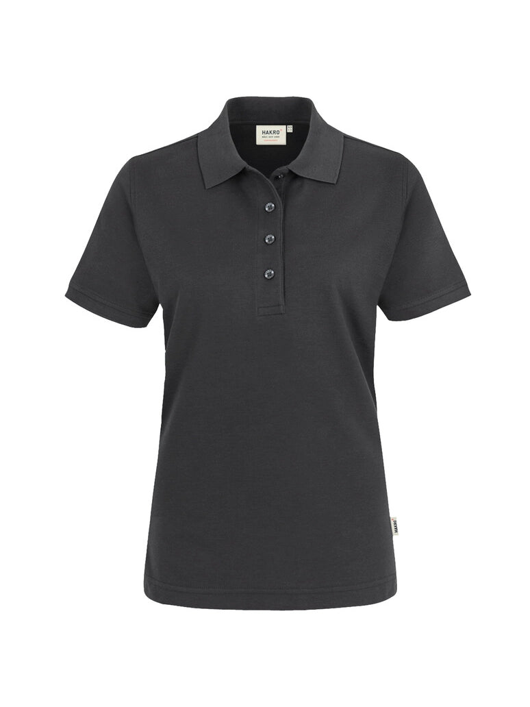 Performance Women Polo Mikralinar® Carbon Grey by Hakro -  ChefsCotton