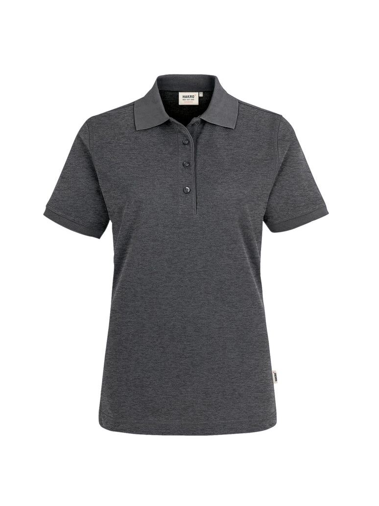 Performance Women Polo Mikralinar® Mottled Anthracite by Hakro -  ChefsCotton