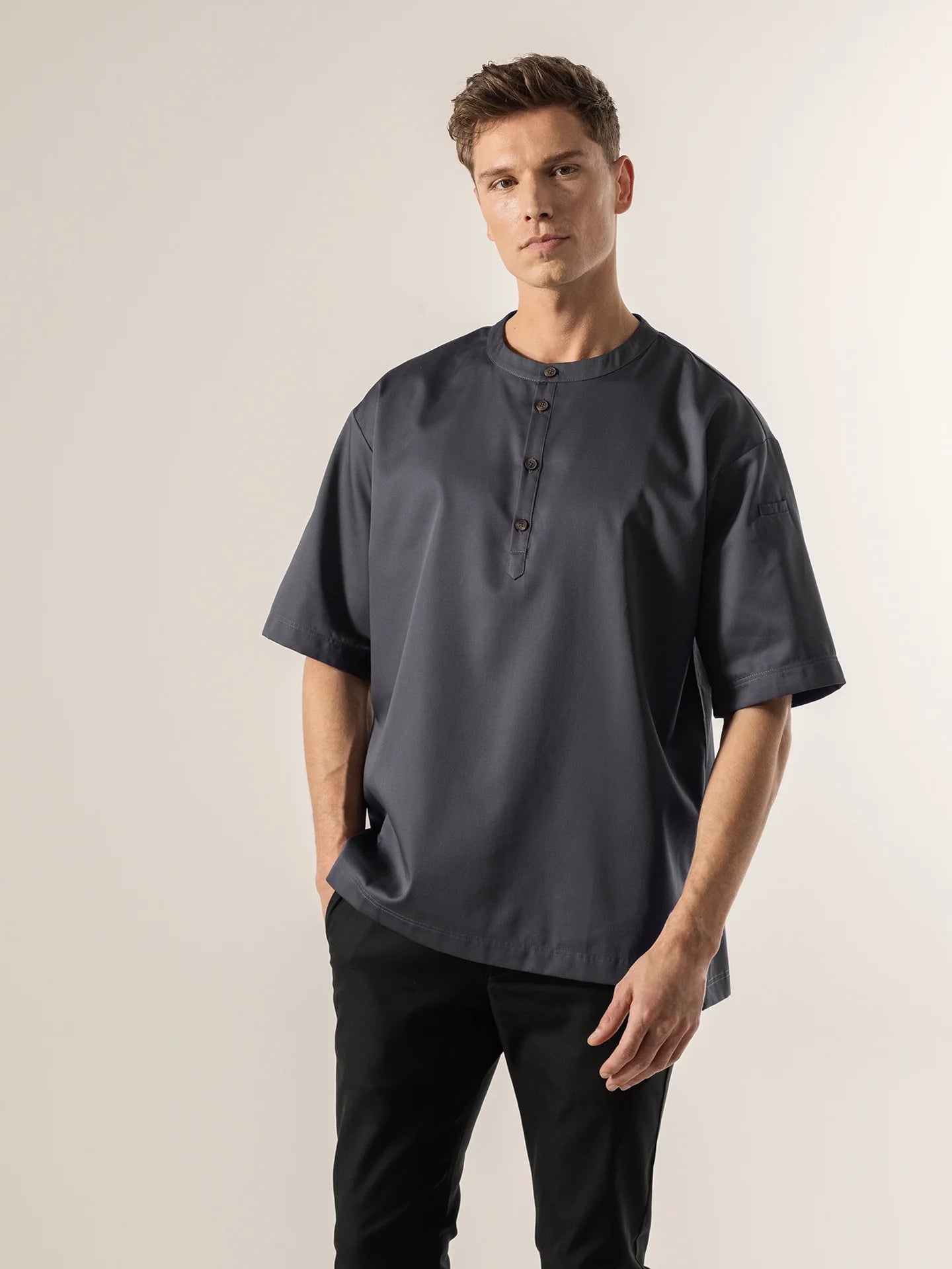 T-Shirt Gorgio Dark Grey by Le Nouveau Chef -  ChefsCotton