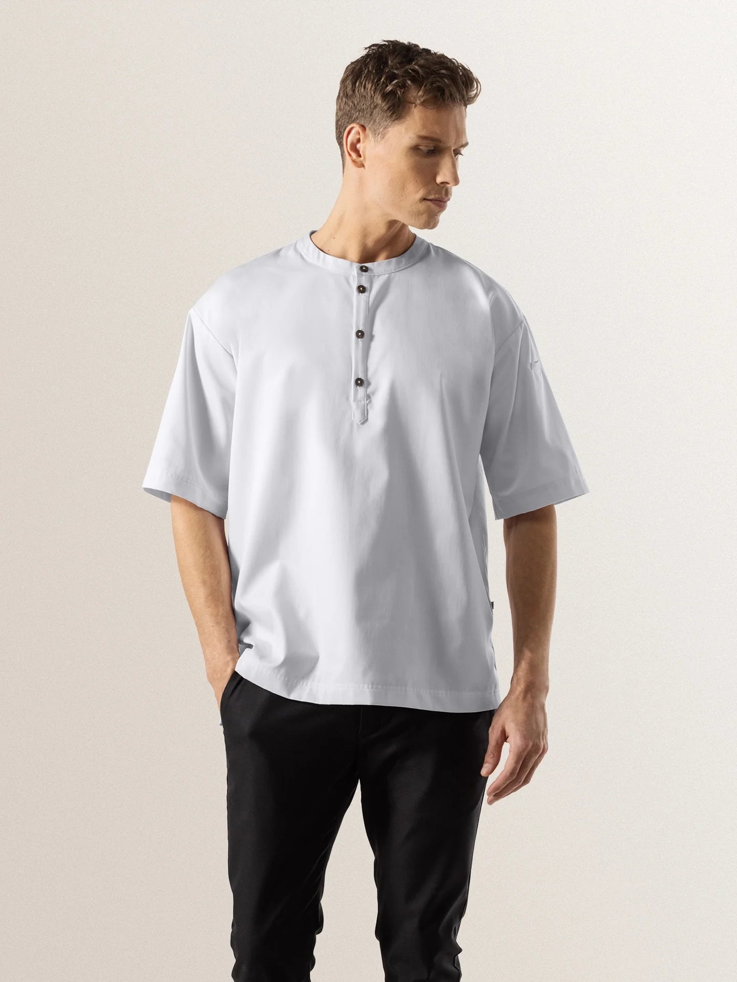 T-Shirt Gorgio White by Le Nouveau Chef -  ChefsCotton