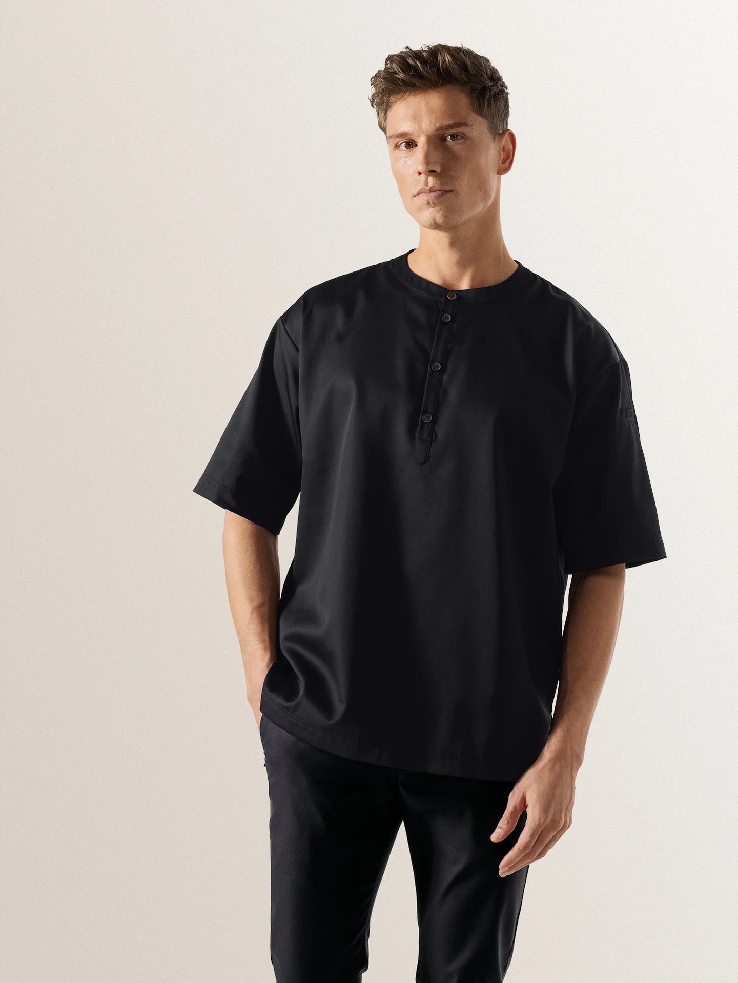 T-shirt Gorgio Black by Le Nouveau Chef -  ChefsCotton