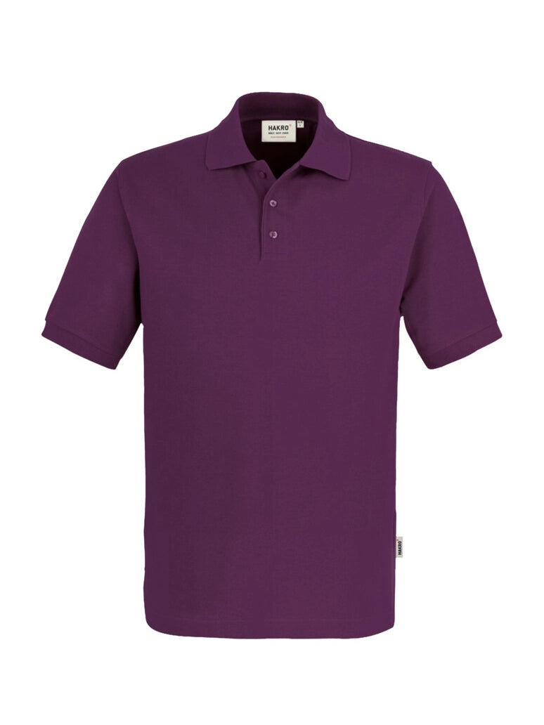 Unisex Polo Performance Mikralinar® Aubergine by Hakro -  ChefsCotton