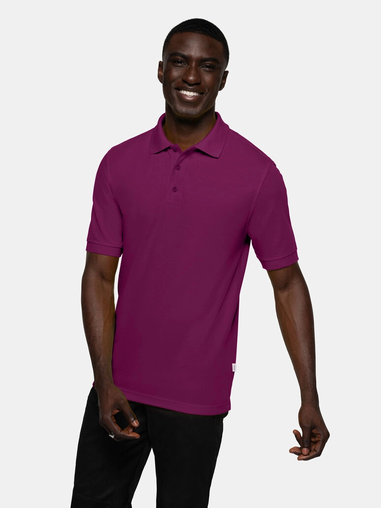 Unisex Polo Performance Mikralinar® Aubergine by Hakro -  ChefsCotton