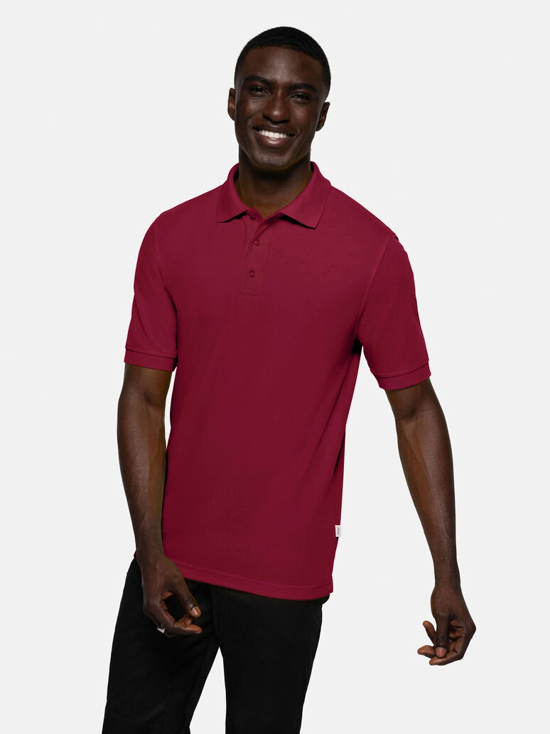 Unisex Polo Performance Mikralinar® Burgundy by Hakro -  ChefsCotton