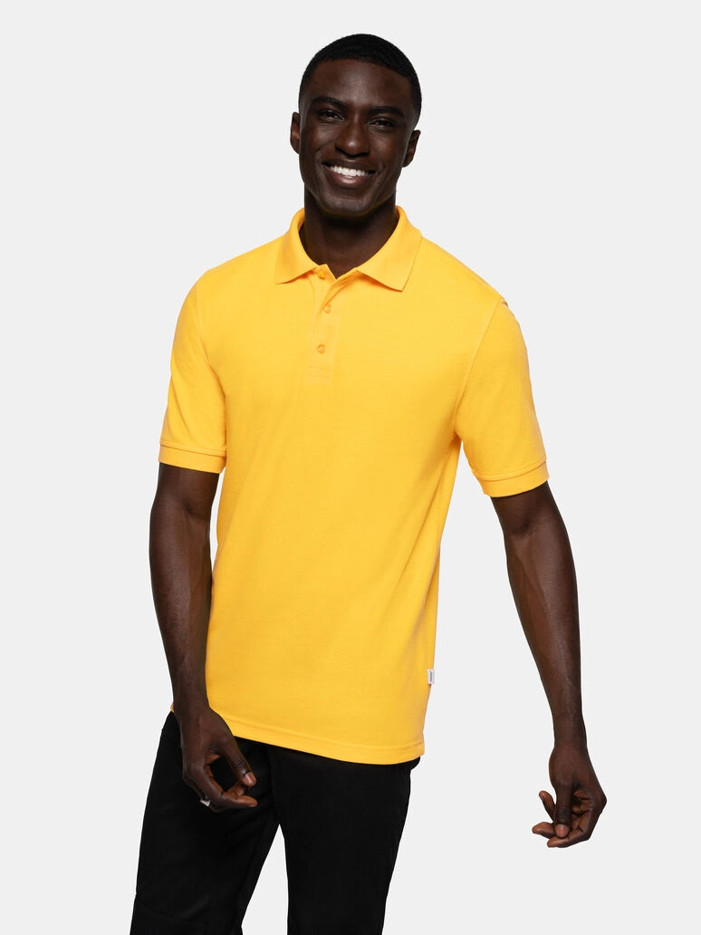 Unisex Polo Performance Mikralinar® Sun Yellow by Hakro -  ChefsCotton