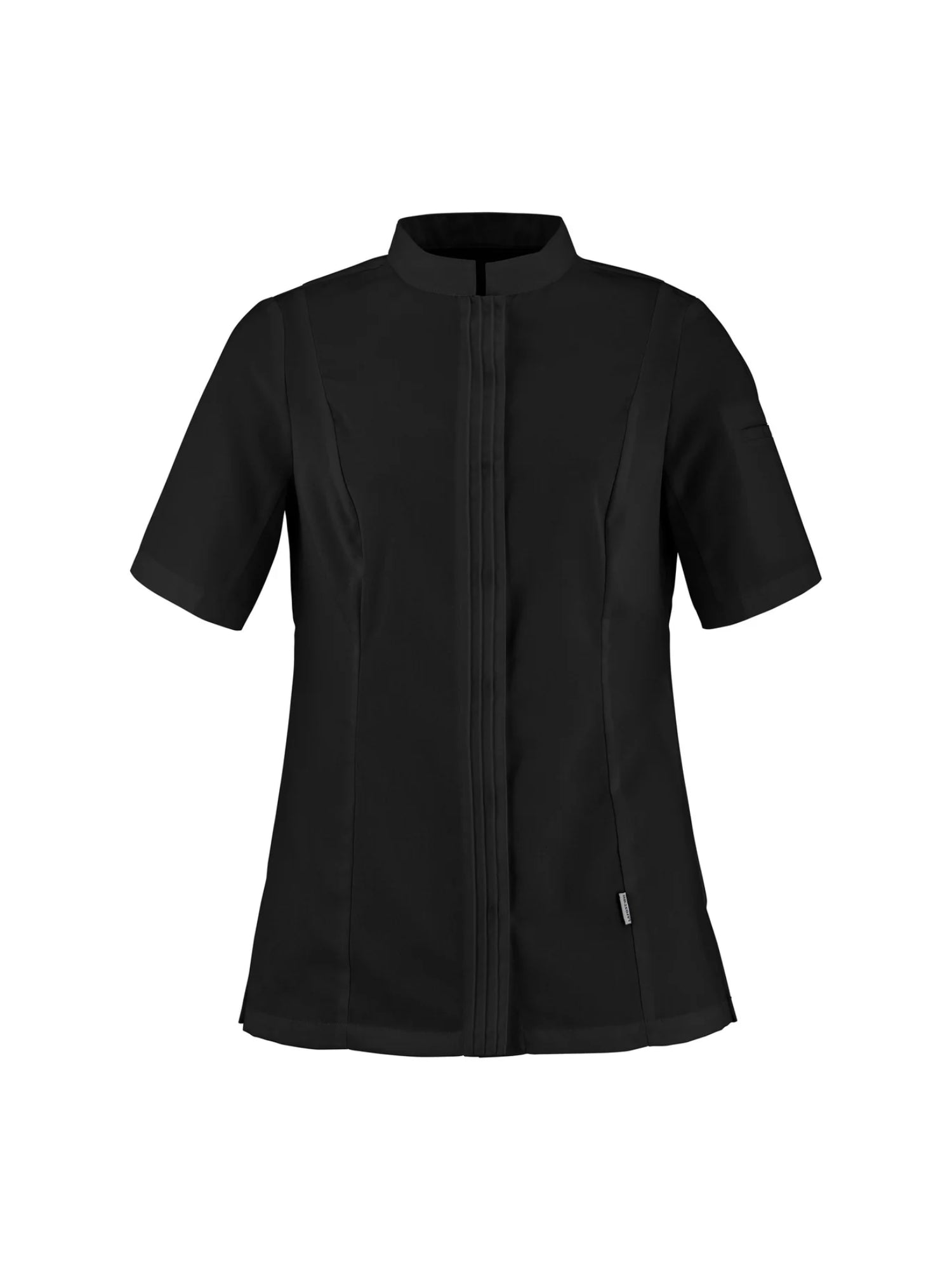 Women's Short-Sleeved Chef Jacket Cristal Pi Black by LaFont -  ChefsCotton