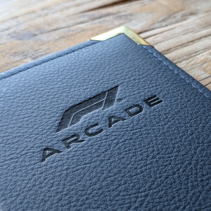 Menu Cover Black Embossing